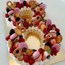 Afbeelding in Gallery-weergave laden, Cijfertaart | Vanille | vanaf 8 personen