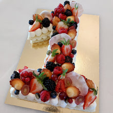 Afbeelding in Gallery-weergave laden, Cijfertaart | Vanille | vanaf 8 personen