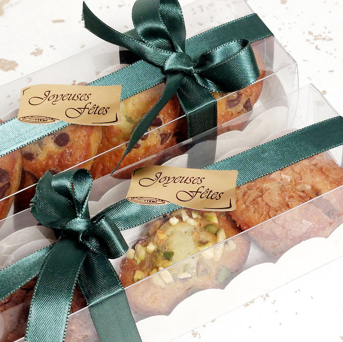 Cadeau Kerst cakeje madeleine brownie financier