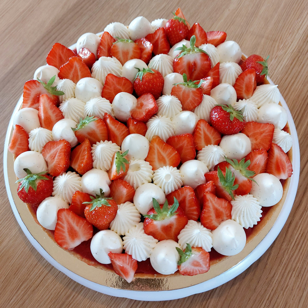 Slagroom vers fruit taart