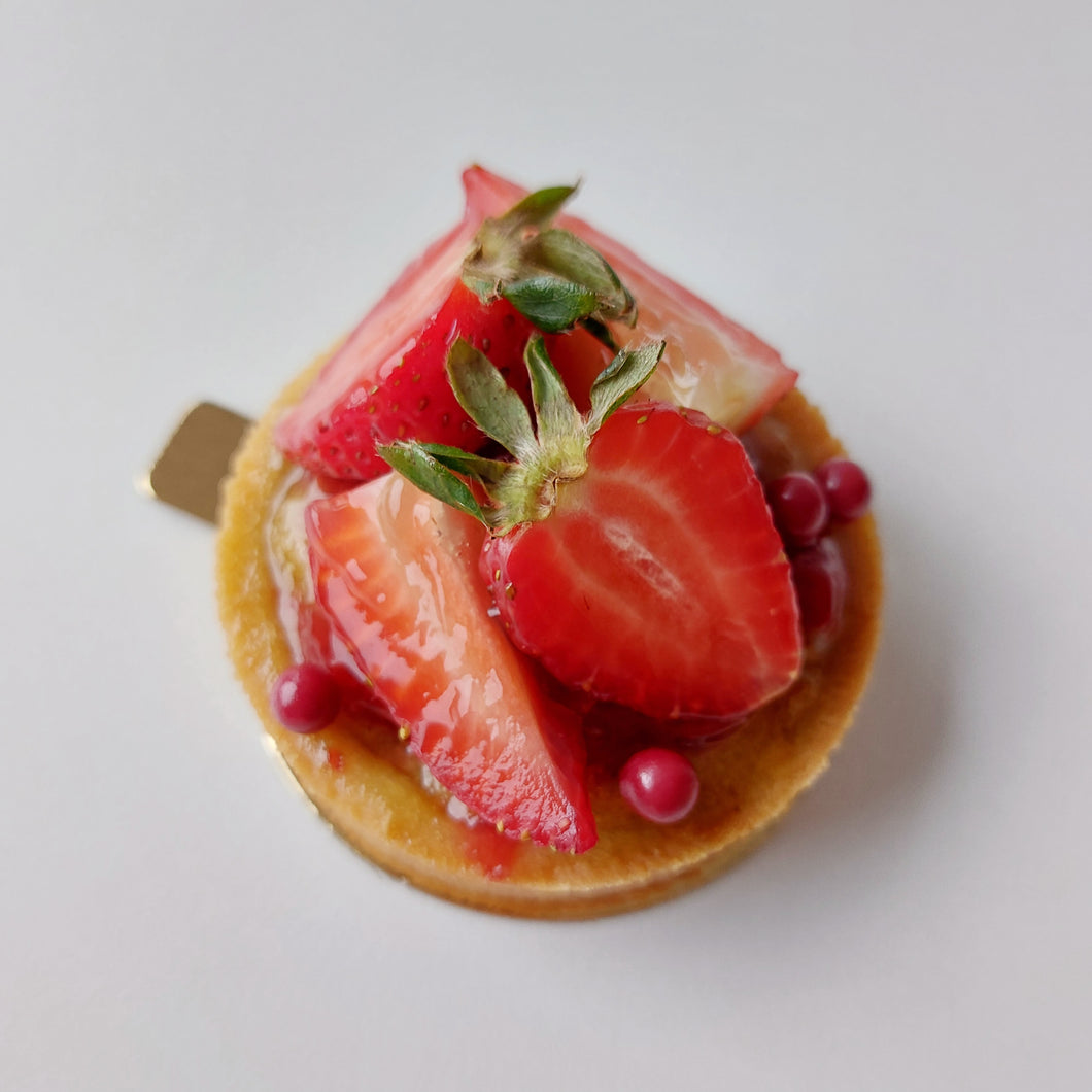 Tartelette amandes (pistache) fraises/framboises